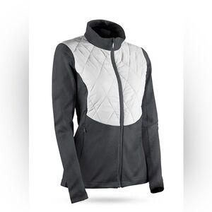 Sun Mountain Sun Women's AT Hybrid Jacket - gray/white - size M